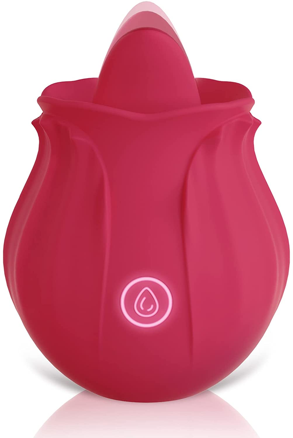 Clitoral Licking Tongue Vibrator, Rose Vibrator for Women Pleasure with Licking & Vibration Modes, Clitoral G spot Vibrator for Nipples Stimulati-image-742574105