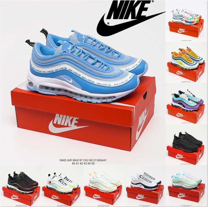 

Air Max 97 Running Shoes for Mens Womens 97s Mschf Lil Nas x Satan Luke Inri Jesus Vapormax White Ice Sean Wotherspoon Undefeated UNDFTD Trainers Sneakers