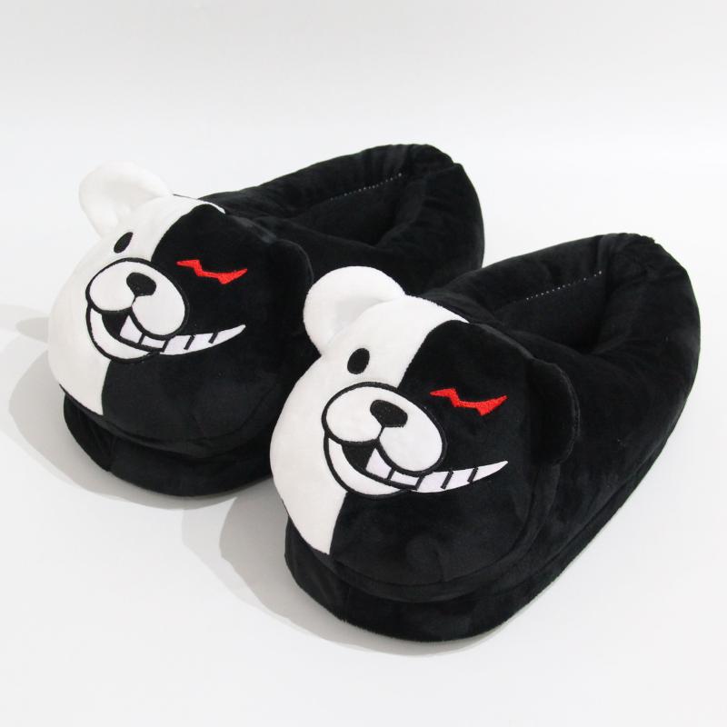 

Slippers Women Cartoon Bear Winter Warm Plush House Shoes Indoor Unisex Funny Slipper Female Soft Anti-slip, Wd-38 pink