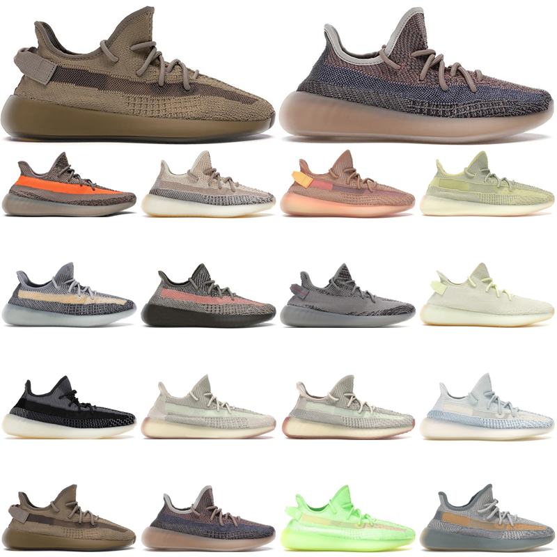 Nouveaux hommes classiques femmes chaussures de course 350 v2 réfléchissant Earth Glow Israfil Drafil Marsh Natural Zebra Cream Cinder Breg Belug