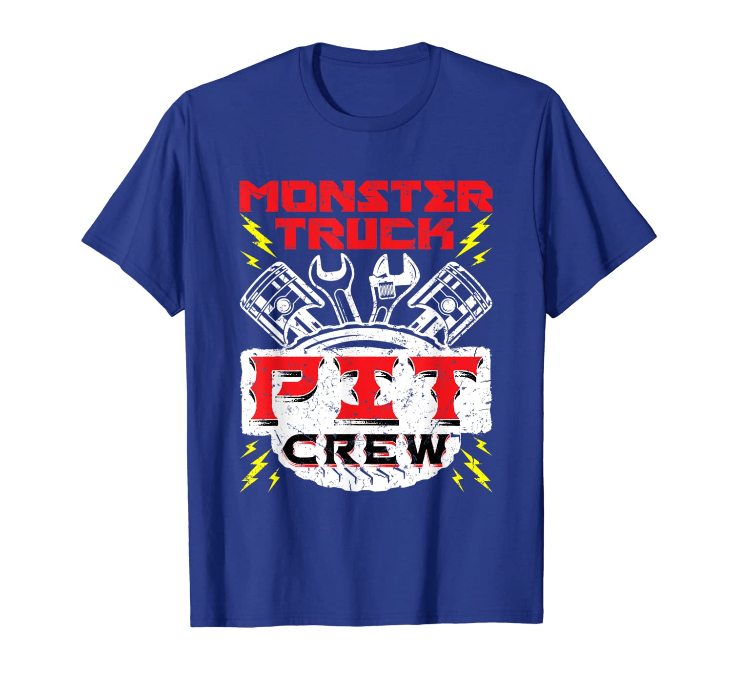 

Monster Truck Pit Crew - Monster Truck Rally T-Shirt, White;black