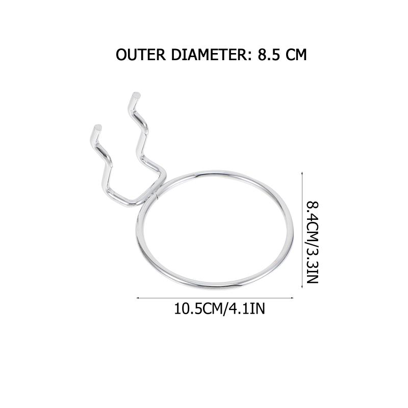 

Hooks & Rails 4Pcs Pegboard Rings Accessories Cups Holder Organizer