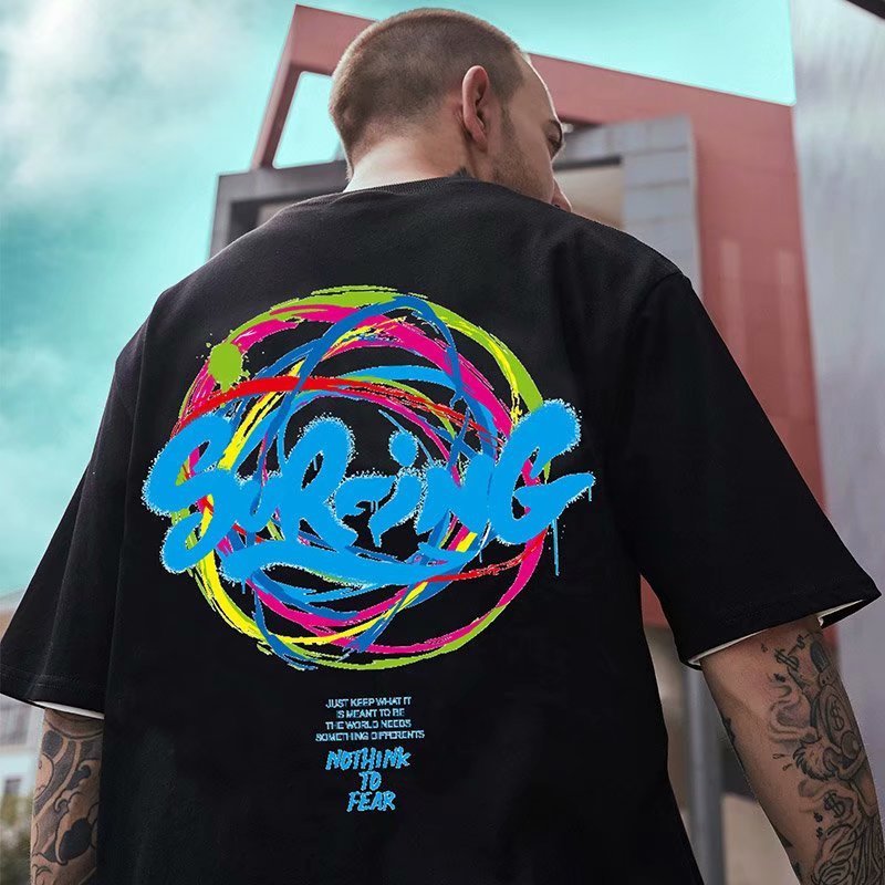 

t shirt fat short sleeve men's fashion summer loose man big half, White;black