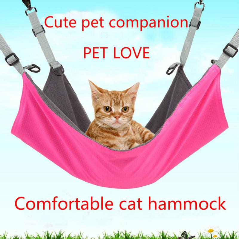 

Hanging Cat Hammock Pet Supplies Cat Sleeping Bag Pet Cage Breathable Double-sided Available Warm Bed Mat