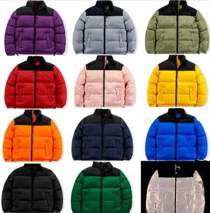 

Mens Down Padded Jackets Face Fashion Trend Winter Long Sleeve Zipper Parkas Coats Designer Male Warm North Men Women Thick Overcoat Couples, Black