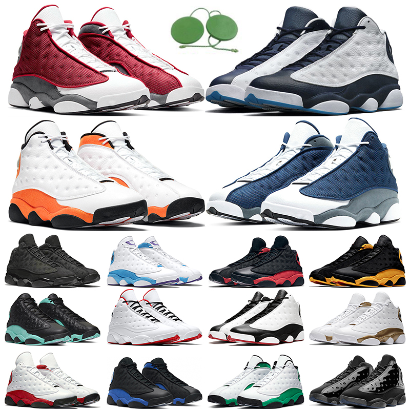 

2021 air jordan retro 13 men basketball shoes 13s obsidian red flint hyper royal chicago black cat bred dmp starfish playoffs lakers trainer
