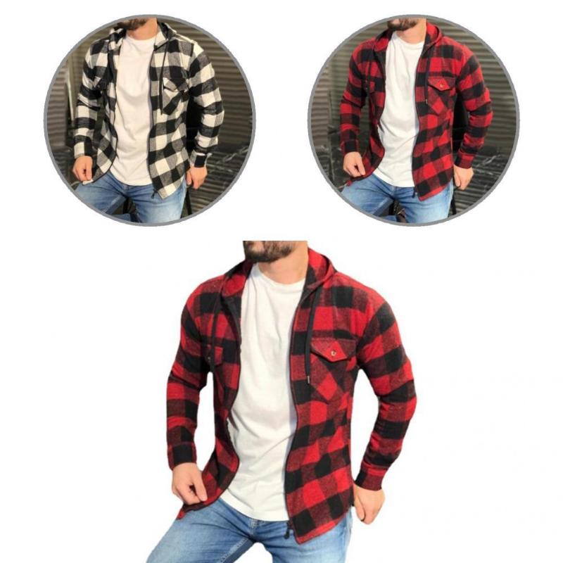 

Men's Casual Shirts Hat Lapel Classic Male Shirt For Dating Spring, White;black