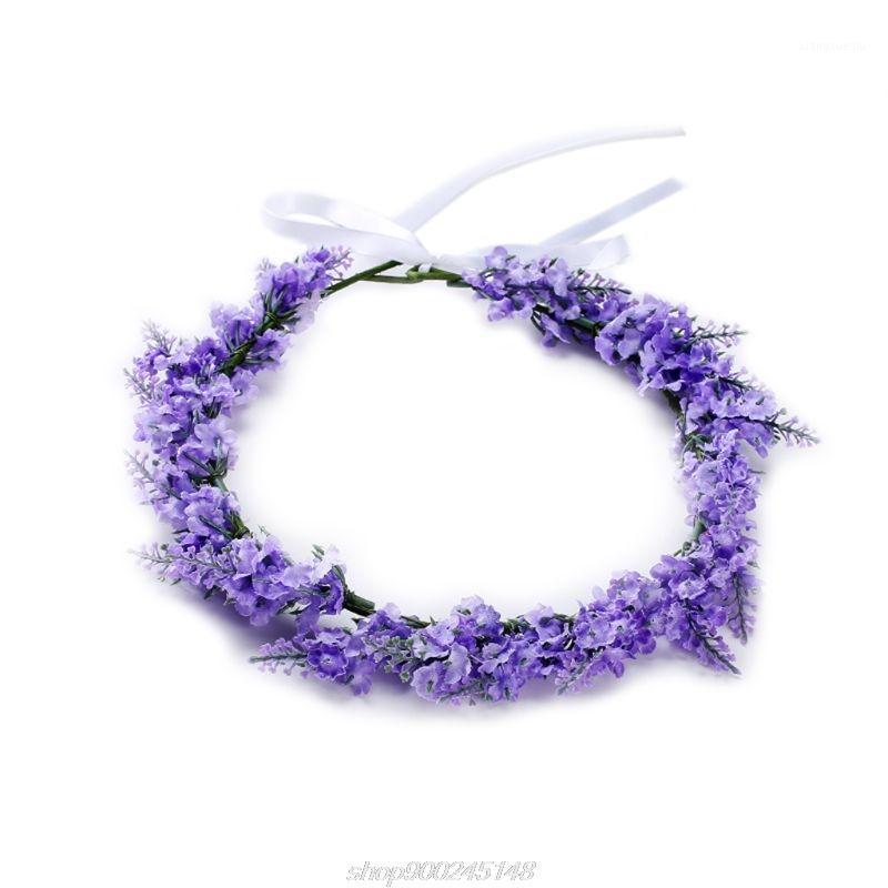 

Hair Clips & Barrettes Simulated Flower Headband Lavender Floral Band Garland Tiara Crown Women Jewelry Headdress Decoration F05 21 Dropship, Golden;silver