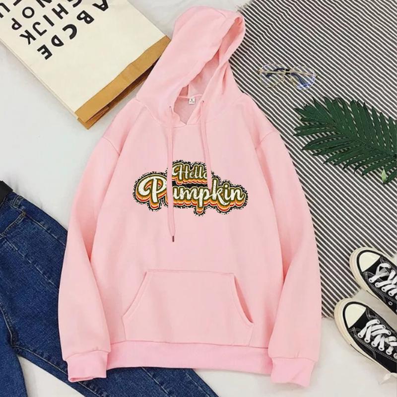 

Women' Hoodies & Sweatshirts Hello Fall Autumn Clothes Letter Printing Sweatshirt Women 2021 Start Gift Graphic Black, Br23-r1