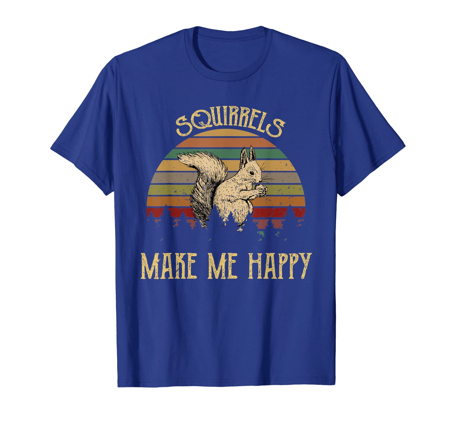 

vintage squirrels make me happy tshirt squirrel lover gifts, White;black