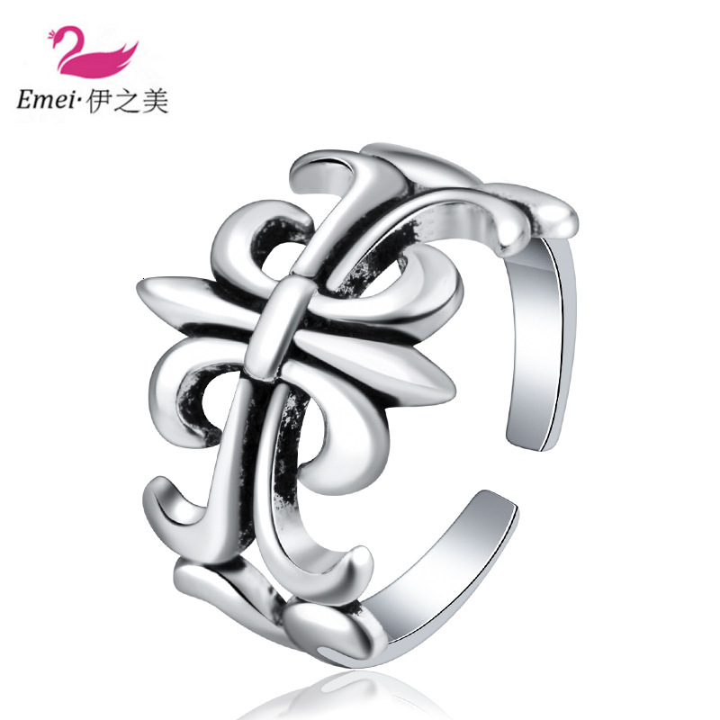 

ring simple exotic thai silver for girlfriend with adjustable opening