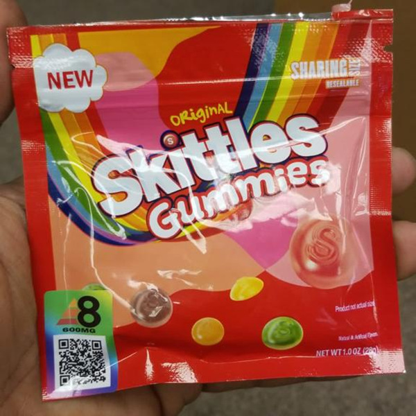 

delta knockout skittles errlli trrlli trolli love saverz gummies candy chip cookies all made and stock in USA fast delivery Package