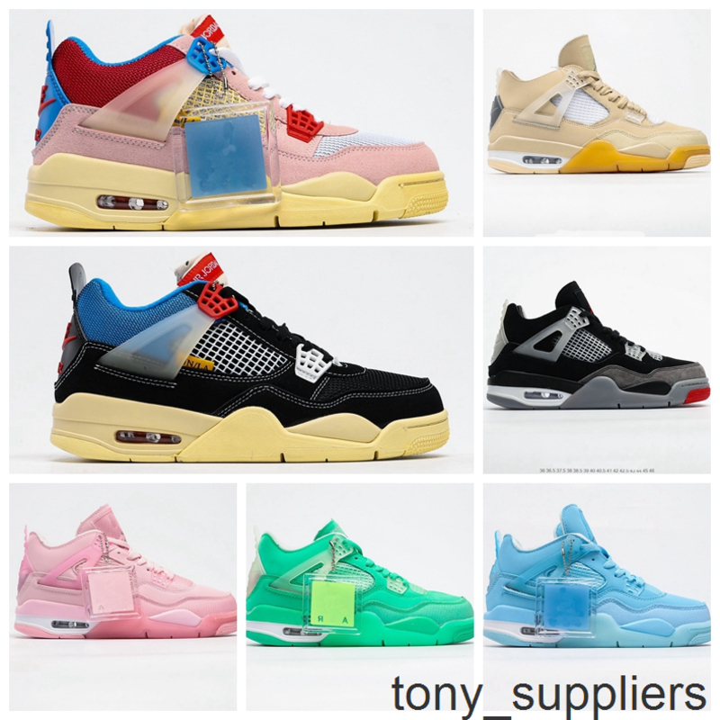 

off Sail 4 Womens Mens Basketball Shoes 4s New Jumpman Sneakers Size 13 Union x 2020 SP WMNS IV trainers outdoor Sneakers, Grey#36-47