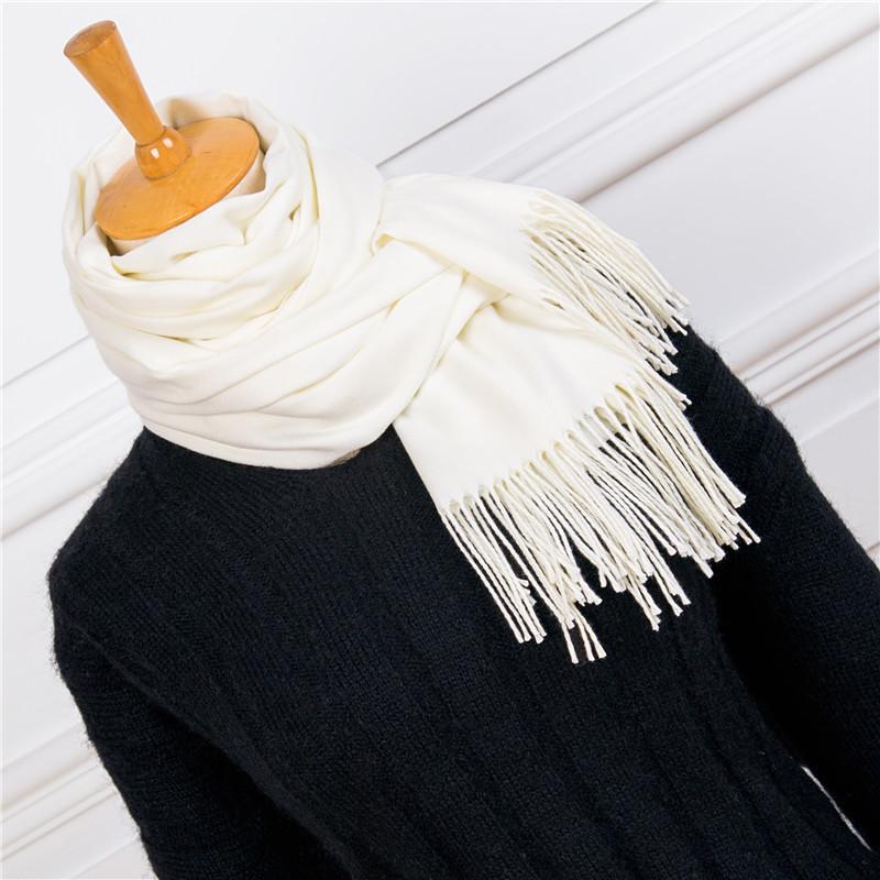 

Hats, Scarves & Gloves Sets 2021 Fashion Summer Women's Scarf Thin Shawl Wrap Solid Color Long Red Imitation Cashmere Shaw