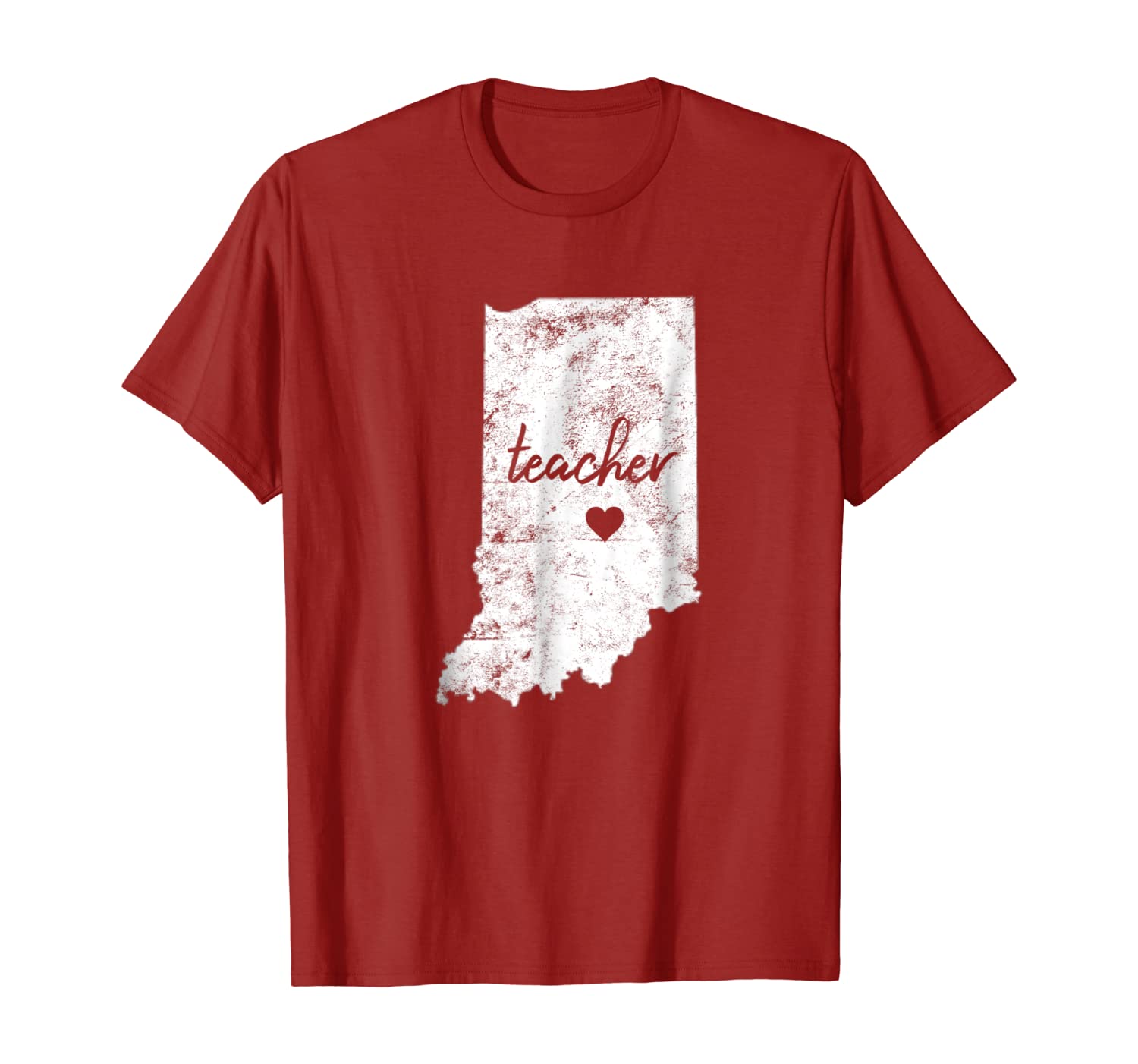 

Red For Ed Indiana T-Shirt | Teacher Walkout Redfored Tee, White;black