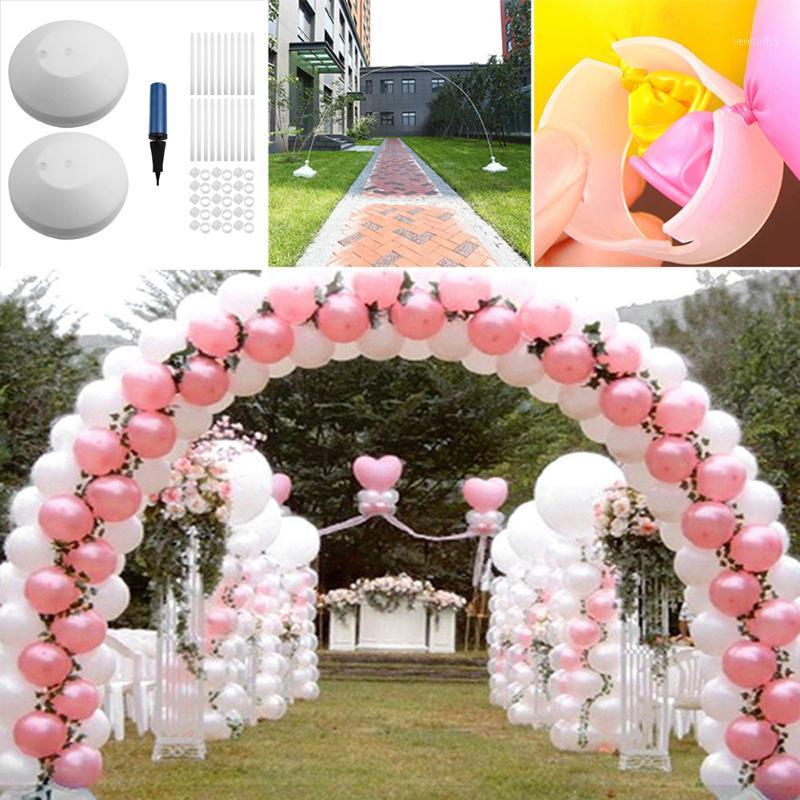 

Party Decoration 1 Set Balloon Column Arch Base Upright Pole Stand Decor Foldable Wedding Arches Road Guide
