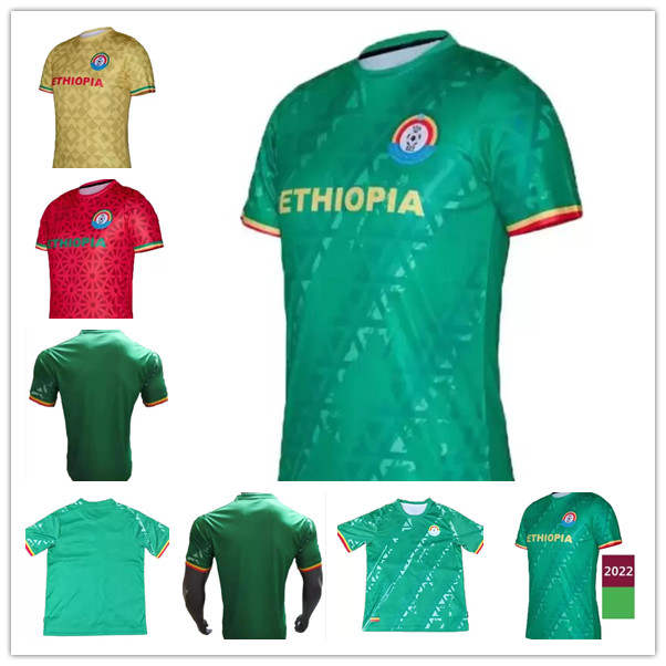 

21 22 Ethiopia soccer jersey Home green Away Third Maillot de foot Maillots football shirt uniforms 2021 2022 kits sets