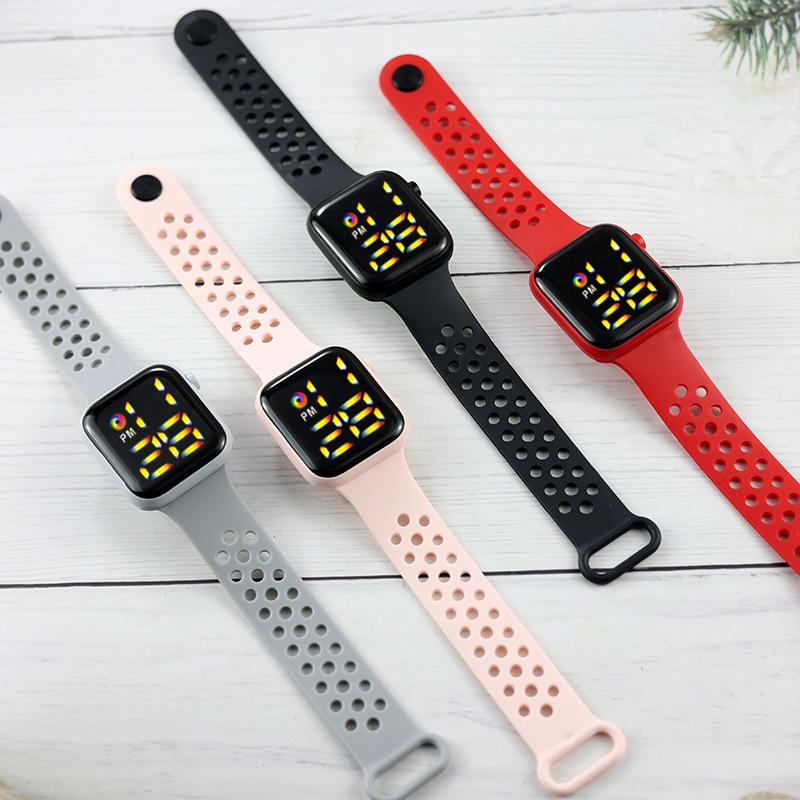 

Wristwatches Silicone Strap Colorful Sport Women's Watches Girls Dress LED Quartz Bracelet Watch Women Female Clock Relogio Feminino DropShi, Deep blue