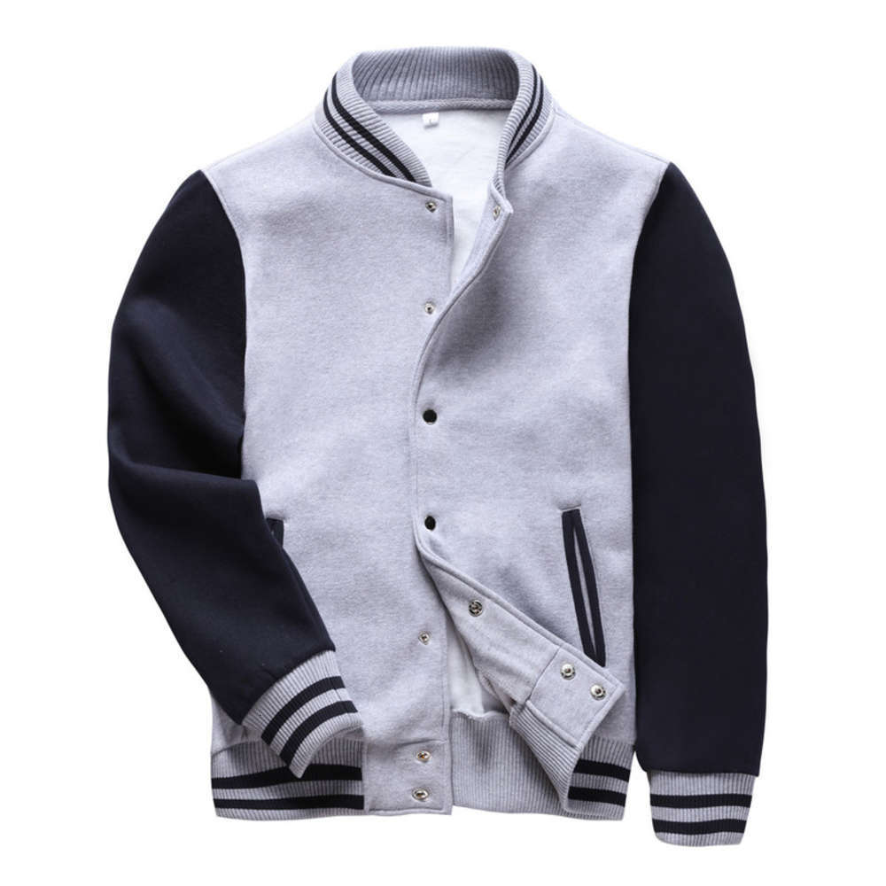 

Men's Baseball Jacket Winter Korean Standing Collar Fleece Sweater For Men Hoodies Coat Free Shipping, Black;brown