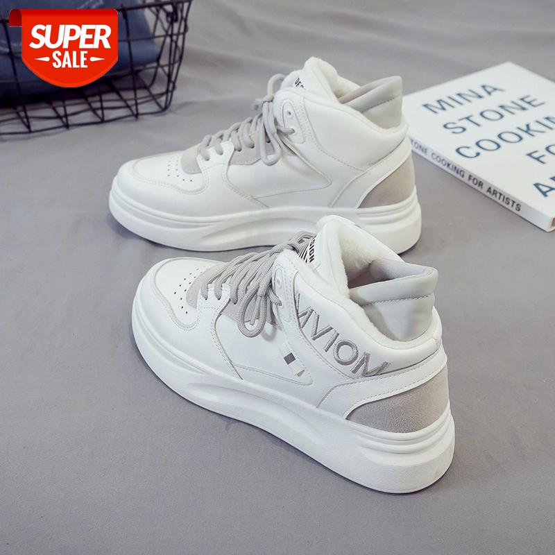 

Platform Sneakers Women 2020 New Winter Shoes Woman White Sneakers Students Casual Shoes Plush Warm Autumn Dad merchant #uF5l