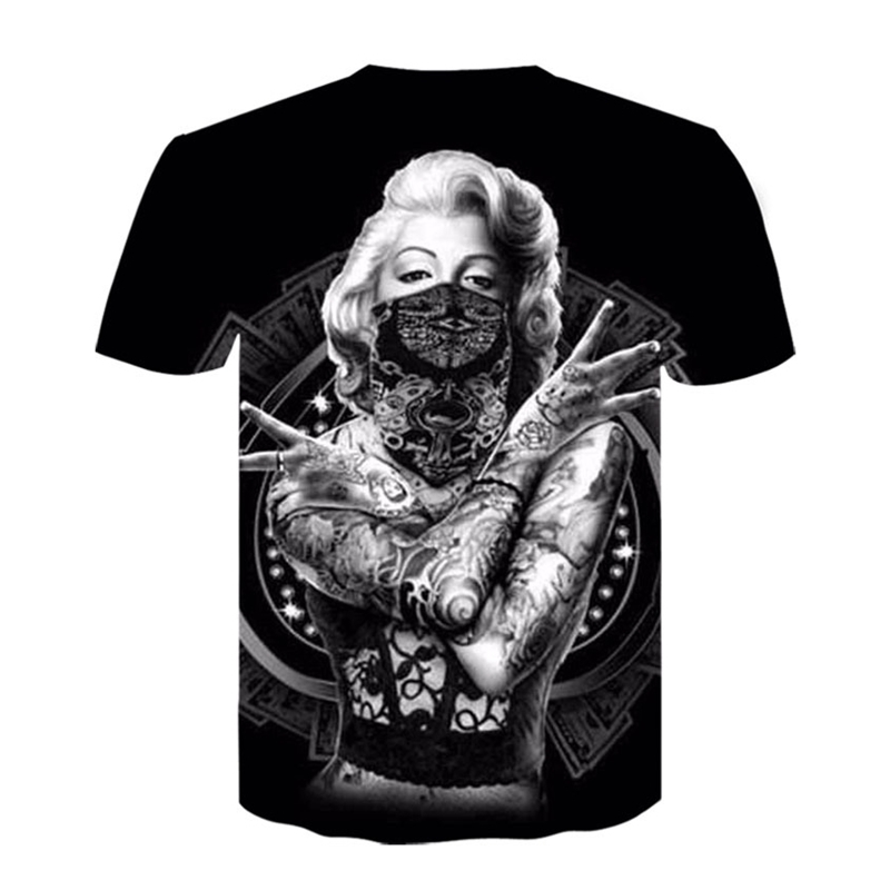 

men's 20203d 3D t-shirt T-shirt digital printing tattoo short sleeve
