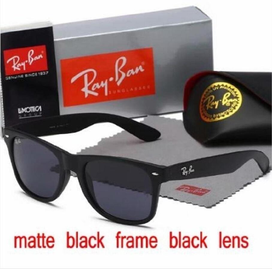 

2020 New Ray Sunglasses Vintage Pilot Brand Sun Glasses Band Polarized UV400 Bans Men Women Ben Sunglasses With Box and Case 140, White;black