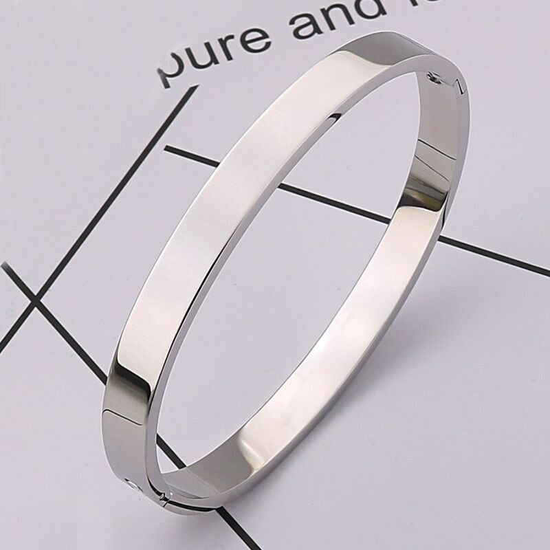Mode Designer Bijoux Bijoux Rose Broacelet à vis en acier inoxydable 316L avec tournevis et Vis de pierre CZ avec boîte gratuite en gros