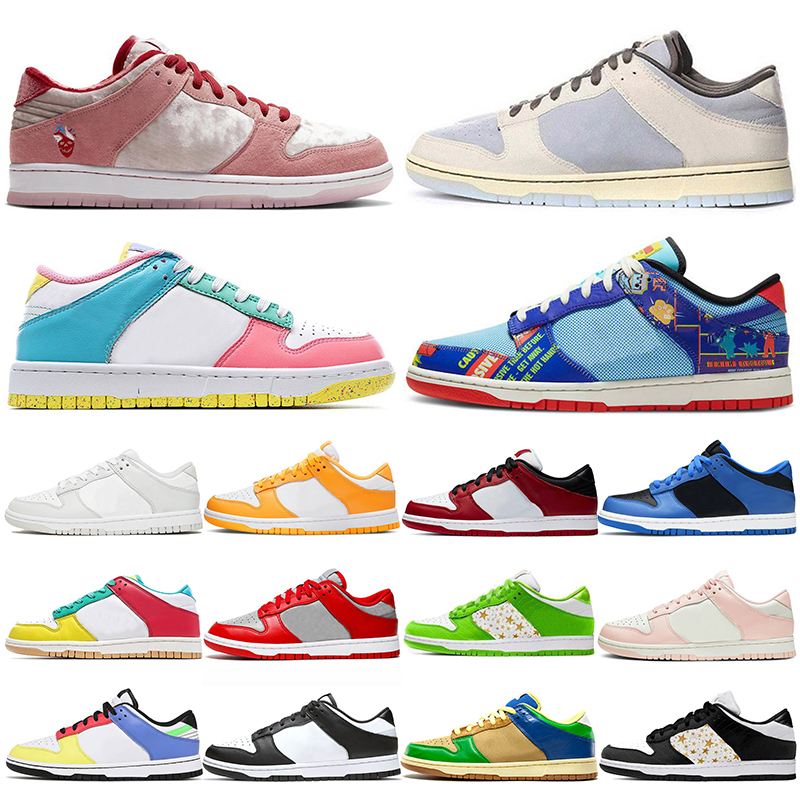 

2021 Top Fashion Men Women Running Shoes Low CNY Firecracker Skateboard Laser Orange Photon Dust White Off Black Green Glow Pink Trainers Sneakers, #44 free 99 36-45 130