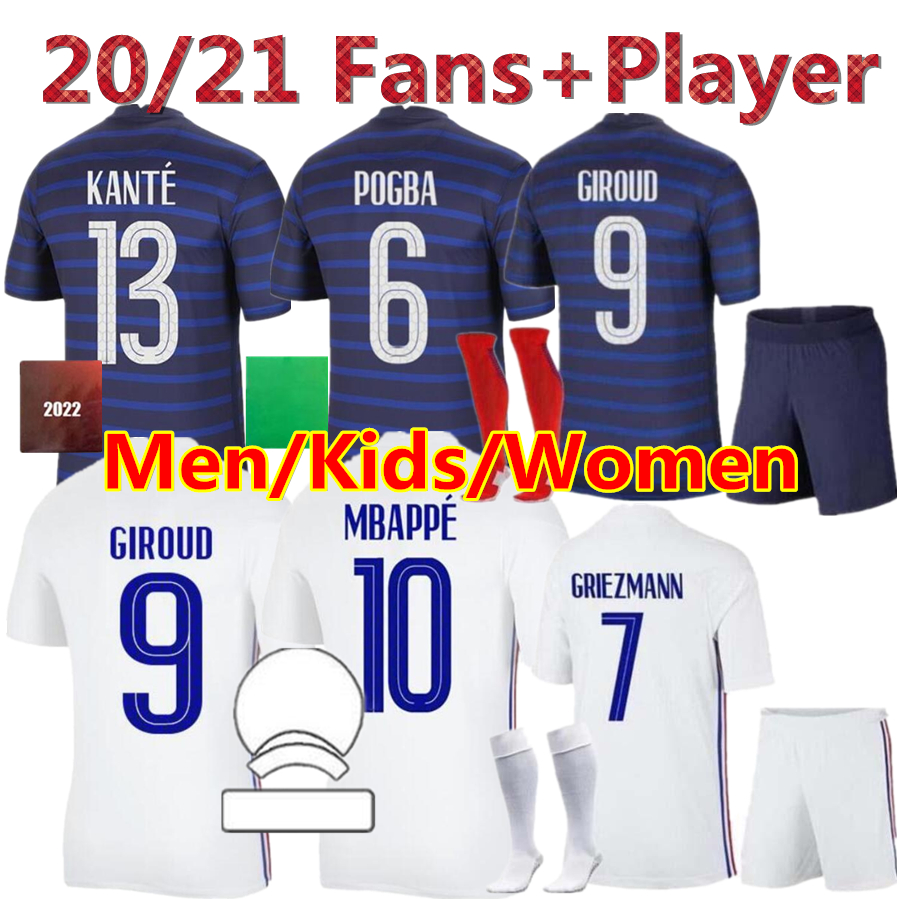 

Euro 20 21 22 cup BENZEMA MBAPPE GRIEZMANN FRANCE soccer jersey POGBA GIROUD KANTE Maillot de foot equipe Maillots football shirt uniforms 2021 men+women kids kit, Purple