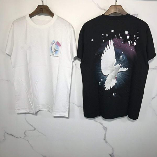 

21SS Fashion Mens T-Shirt Shorts Sleeve Designer Lovers Tee Paris France Street Clothing T shirts Good Quality Asian Size S-3XL, White