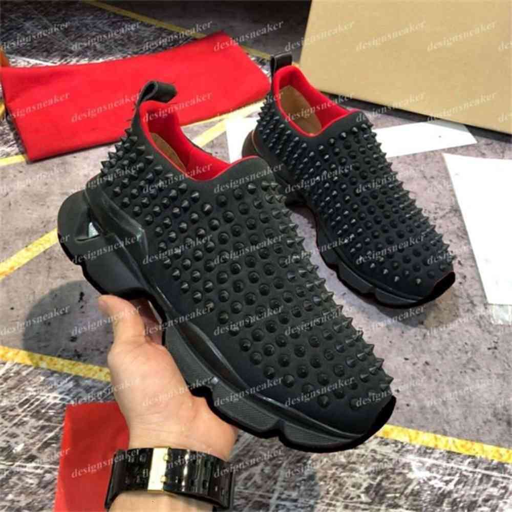 

Mens Womens Studded Spikes Shoes Sneakers Leather Flats Casual Red bottom Party Lovers Sneaker Chaussures Black White G fiti 35-4 anikas, #03