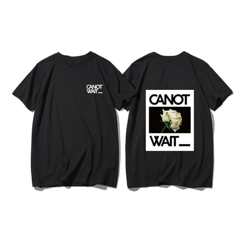 

men and women summer CANOTWAIT rose farfetch 100% cotton t shirts, As the picture
