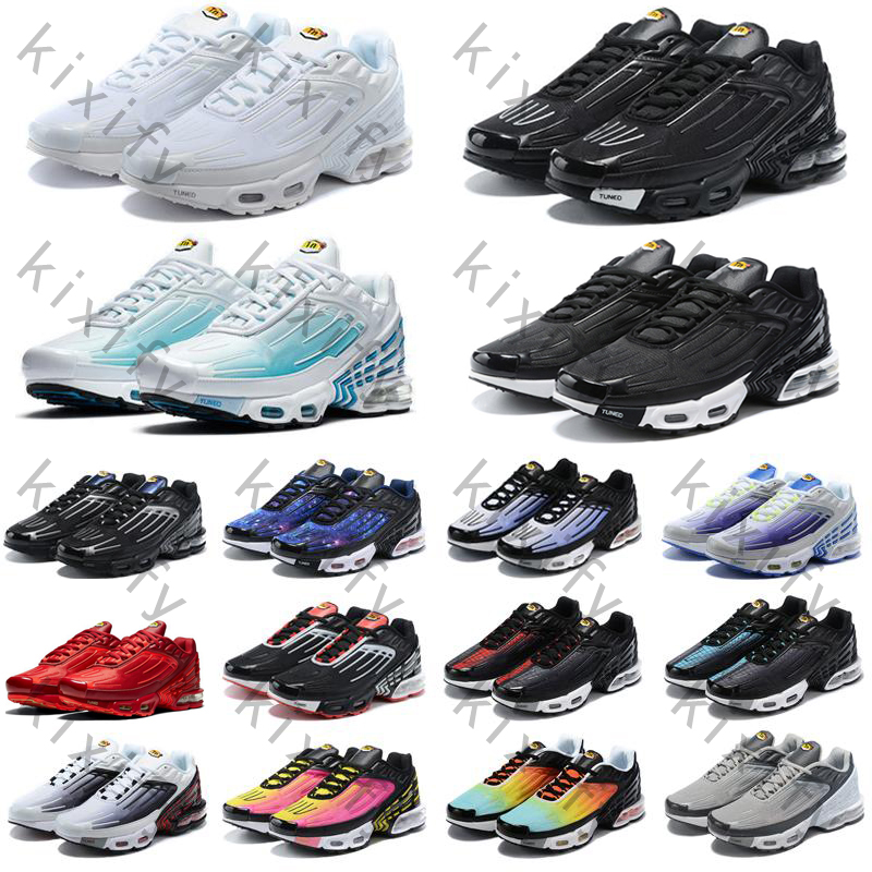 

Tn plus 3 Running shoes mens trainers chaussures Triple Black Laser Blue Bred Hyper Violet Silver Red Smoke Grey outdoor sports sneakers SIZE 5-11
