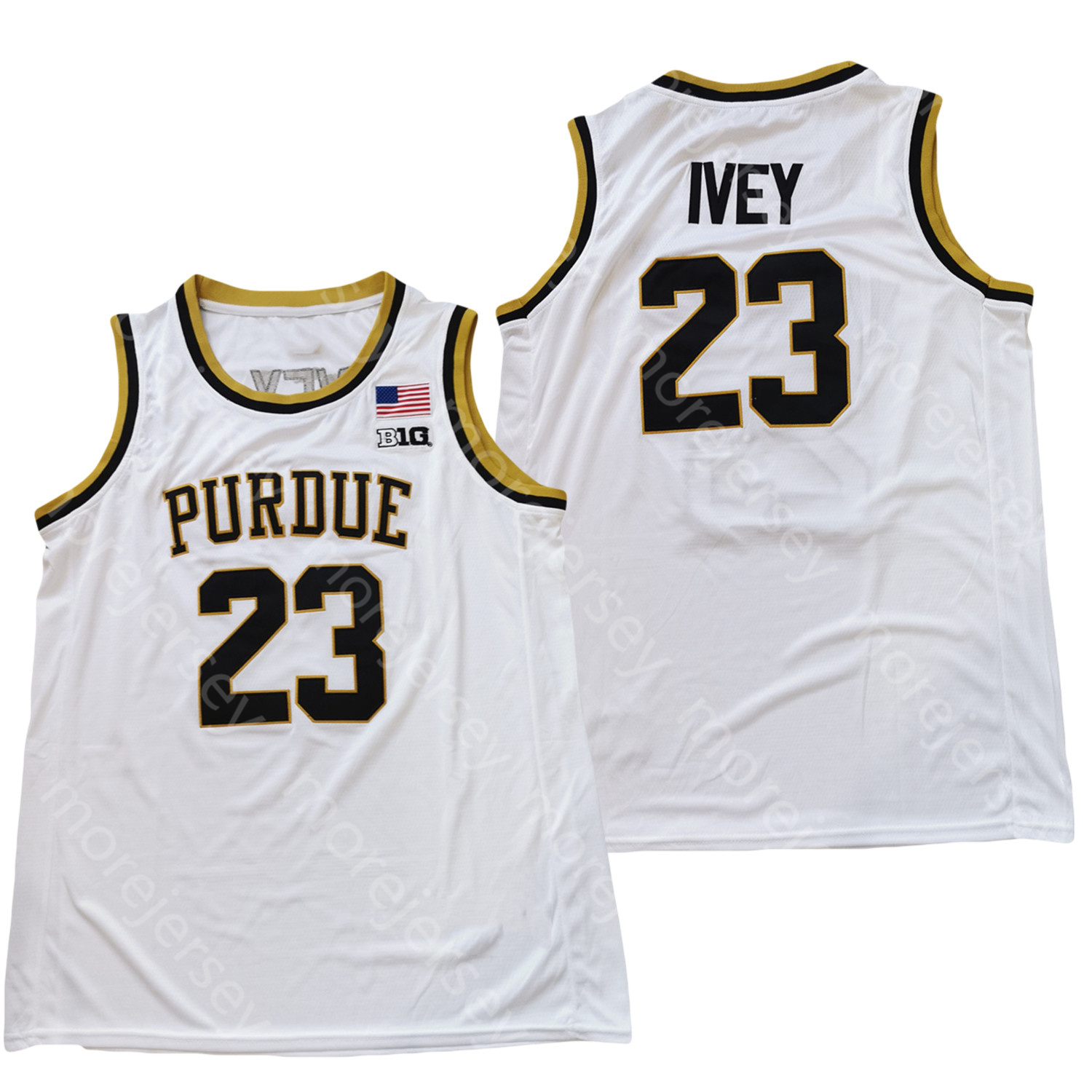 

NCAA College Purdue Boilermakers Basketball Jersey Jaden Ivey White Size S-3XL All Stitched Embroidery, As pic