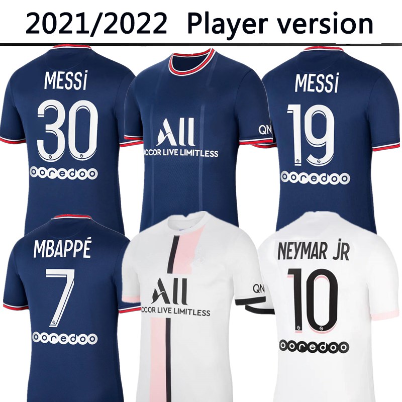 

21 22 soccer jersey Player version MESSI 30 MBAPPE VERRATTI 2021 2022 NEYMAR Hero Future DI MARIA KEAN football shirts men maillots de football pARis uniforms