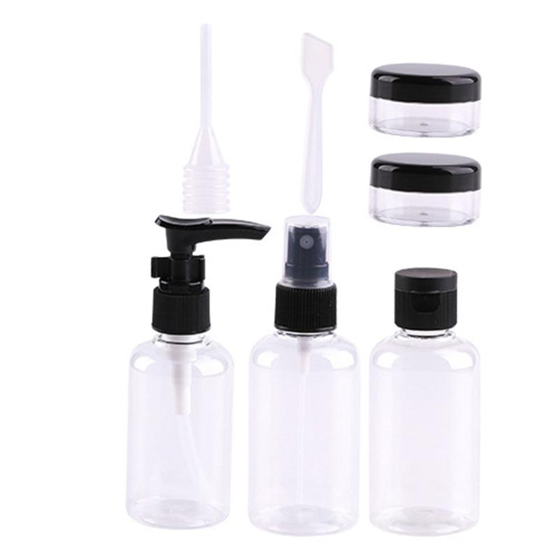 

7PCS/Set Cosmetic Refillable Bottles Fine Mist Spray Bottle Sprayer Bottle Travel Perfume Transparent Bottles Container