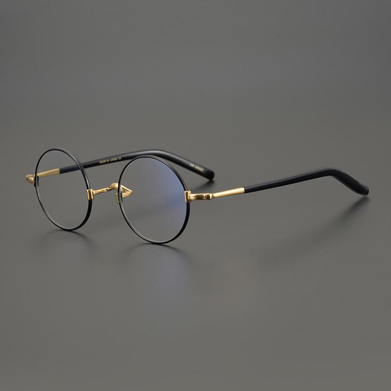 

Fashion Sunglasses Frames Vintage Round Titanium Glasses Frame Women Myopia Optical Prescription Eyeglasses Men Japan Full Rim Retro Nerd Re