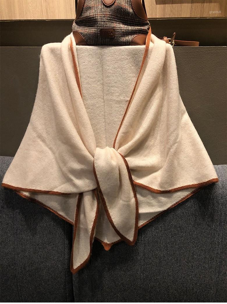 

Naizaiga 100% Cashmere Warm Comfortable All-match Autumn And Winter Scarf Solid Casual Women Shawl Stole , JRSM80, Blue;gray