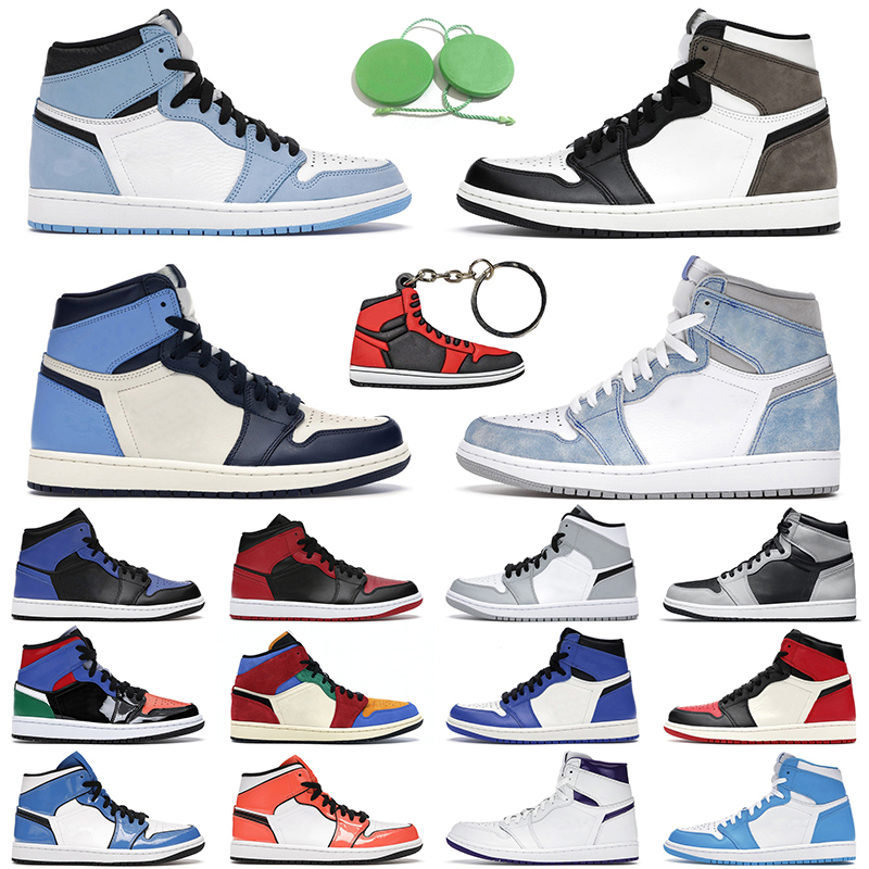

jumpman 1 basketball shoes men women 1s university blue hyper royal mens trainer sports sneakers, Mocha
