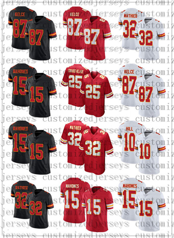 

College Football Patrick Mahomes Jersey Men Clyde Edwards-Helaire Travis Kelce Tyreek Hill Tyrann Mathieu Jerseys, As