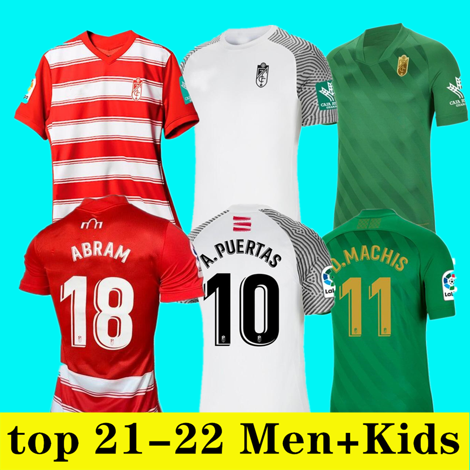 

2021 2022 Granada CF soccer jersey 21 22 Molina L. Suarez A.PUERTAS DOMINGOS D ABRAM D.MACHIS MILLA home away football shirt men