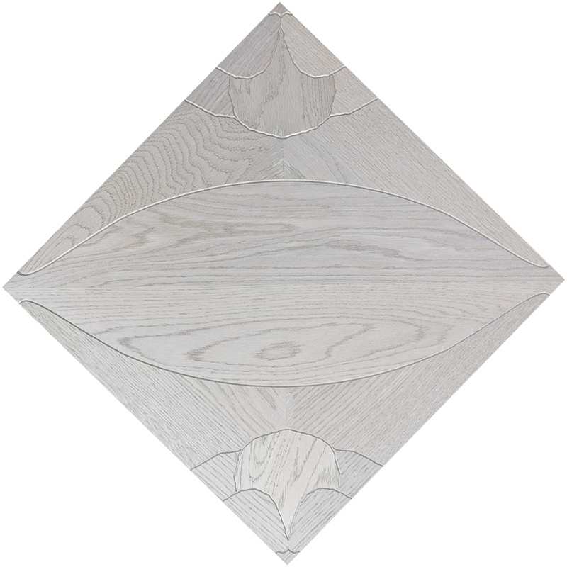 Metallic Paint White Oak classic hardwood flooring flower pattern home decorative art woodworking engineered timber floor marquetry inlay-image-254386906