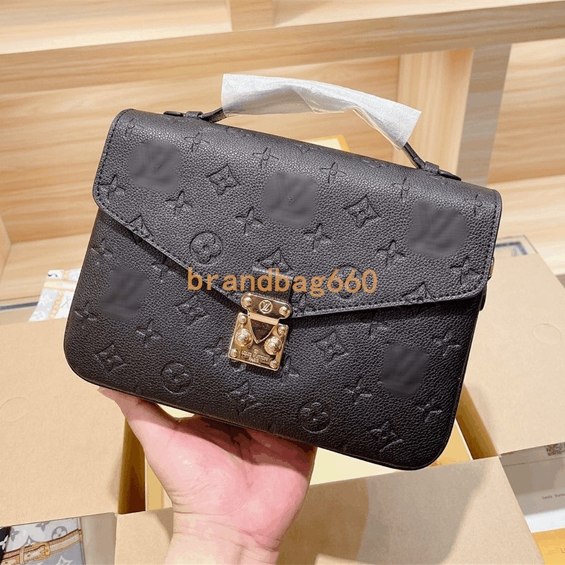 

2022 Designers Women Handbag Messenger Evening Bags Embossing Leather Embossing Elegant Shoulder Bag Luxury Crossbody Shopping Tote Wallets, With dust bag