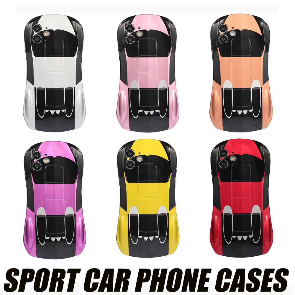 

Cool Cute Sports Car Phone Case cases for iphone 13 12 11 pro max xr xs 13mini iPHONE7 8 Plus 360 Full protection covers, Rose gold