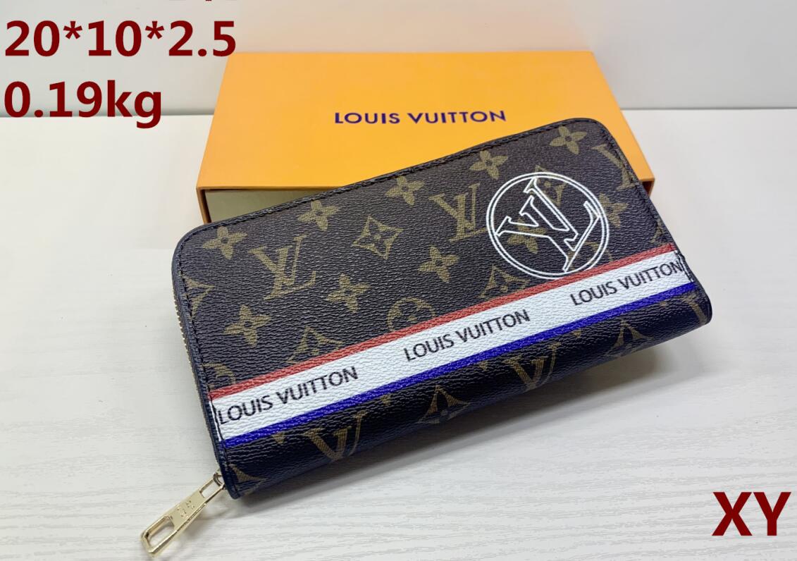 

2021 new fashion old flower wallet men's and women's chessboard zipper longwallet ladies clutch bag dinnerbag 02, Red;black