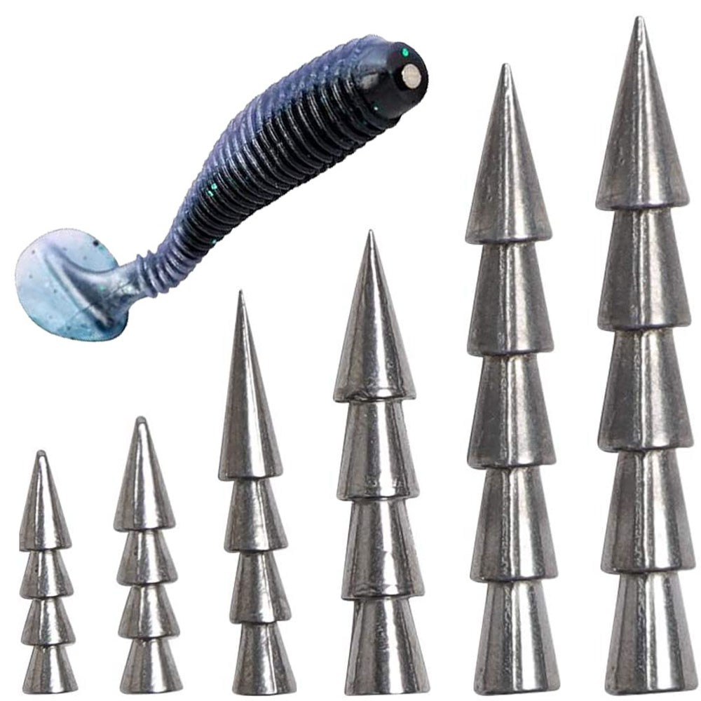 50pcs/bag Tungsten Fishing Sinker Weights 0.3g-3.1g Insert Sinkers Nail Weight Wacky Soft Worm FishingAccessories-image-720374008