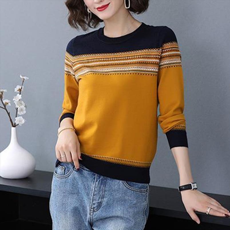 

pullover long sleeve autumn basic womens sweaters shirt office lady work outwear knitted spring casual, White;black