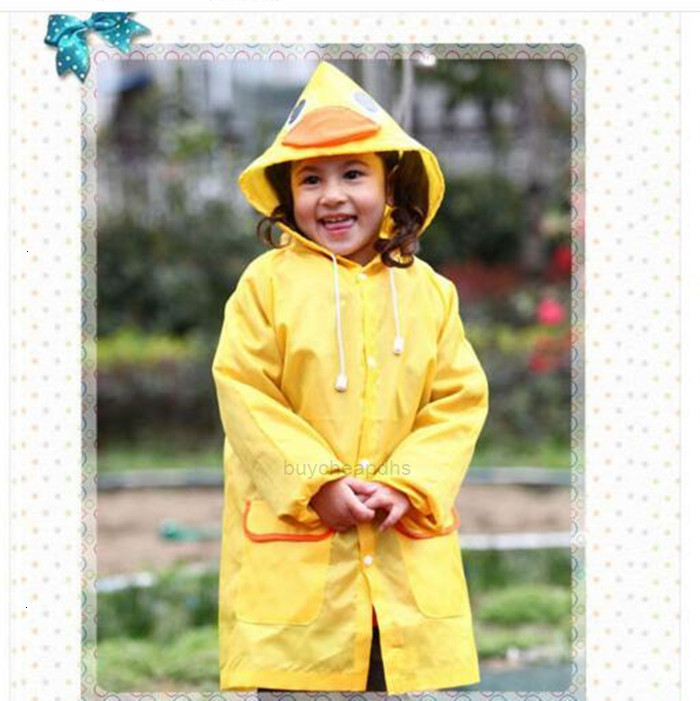 

Linda Funny Children Rain Rainwear Coat Rainsuit Kids Waterproof Animal Raincoat 5 color HOT DHL Free XHES2R