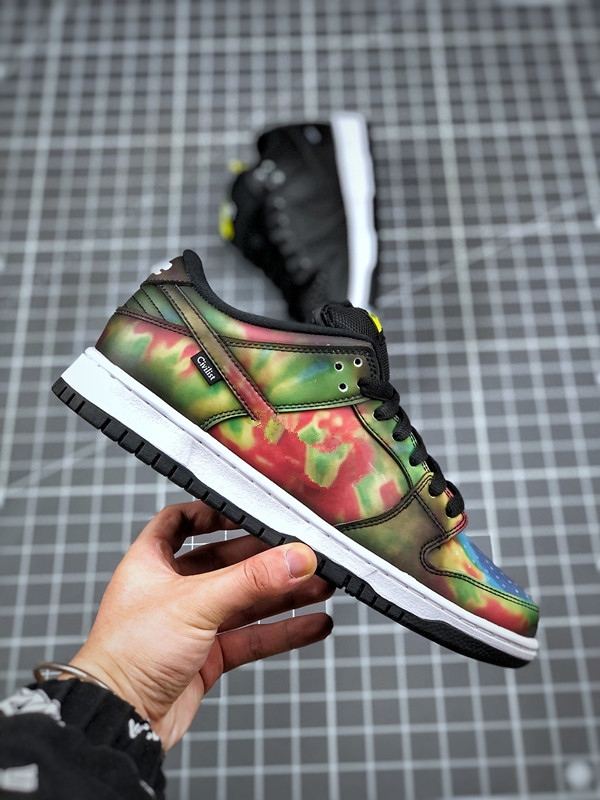 Chaussures de skateboard Civilist x SB Dunks Low Shoes Tige noire activée par la chaleur Baskets de course en plein air Sports Avec boîte d'origi