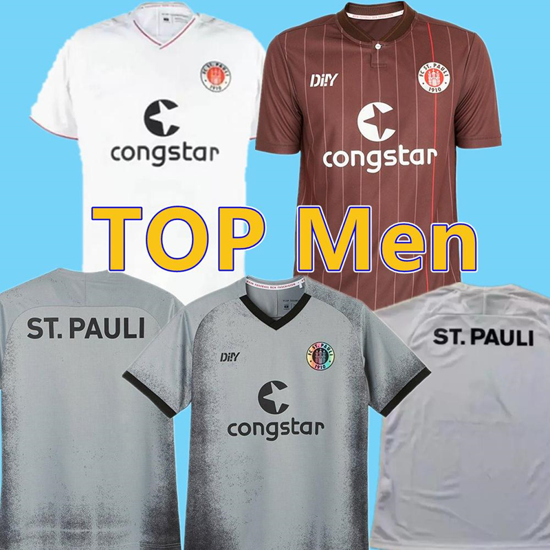 

21/22 ST Pauli Soccer Jerseys Home Away ST.Pauli BECKER 20 IRVINE 7 KYEREH 17 HARTEL 30 SMITH 8 PAQARADA 23 MEDIC 18 2021 2022 football shir, Away+patch